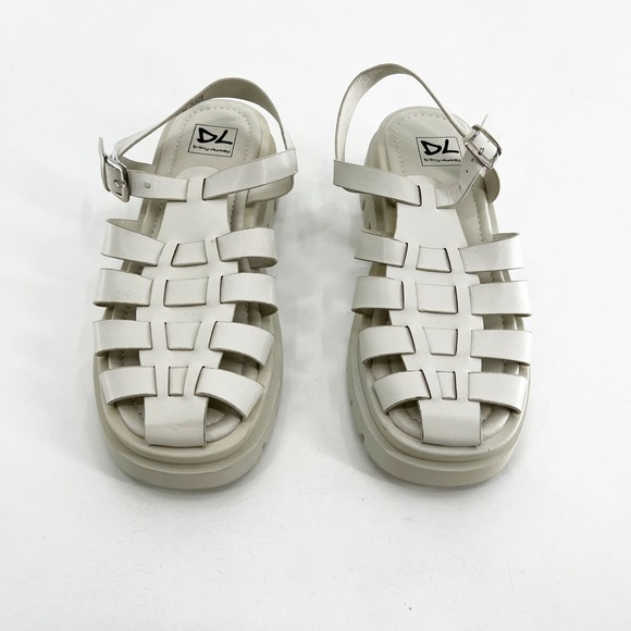 Dirty Laundry Lisbon Cream Woven Strappy Fisherman Platform Sandals Women's - Picture 1 of 5